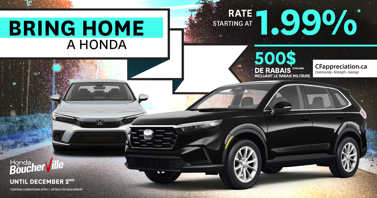 BRING HOME A HONDA !