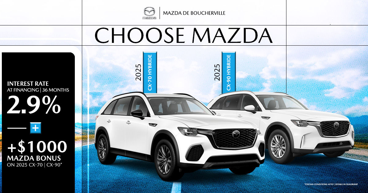 CHOOSE MAZDA - CX70 AND CX90 hybrid