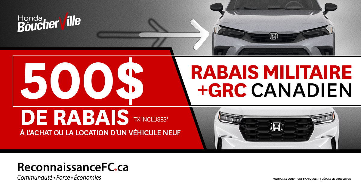 RABAIS MILITAIRE CANADIEN !