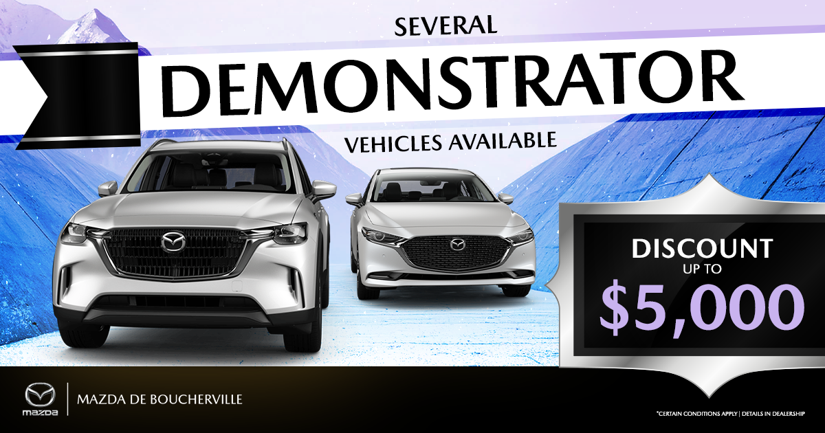 SEVERAL DEMONSTRATORS VEHICULES AVAILABLE !