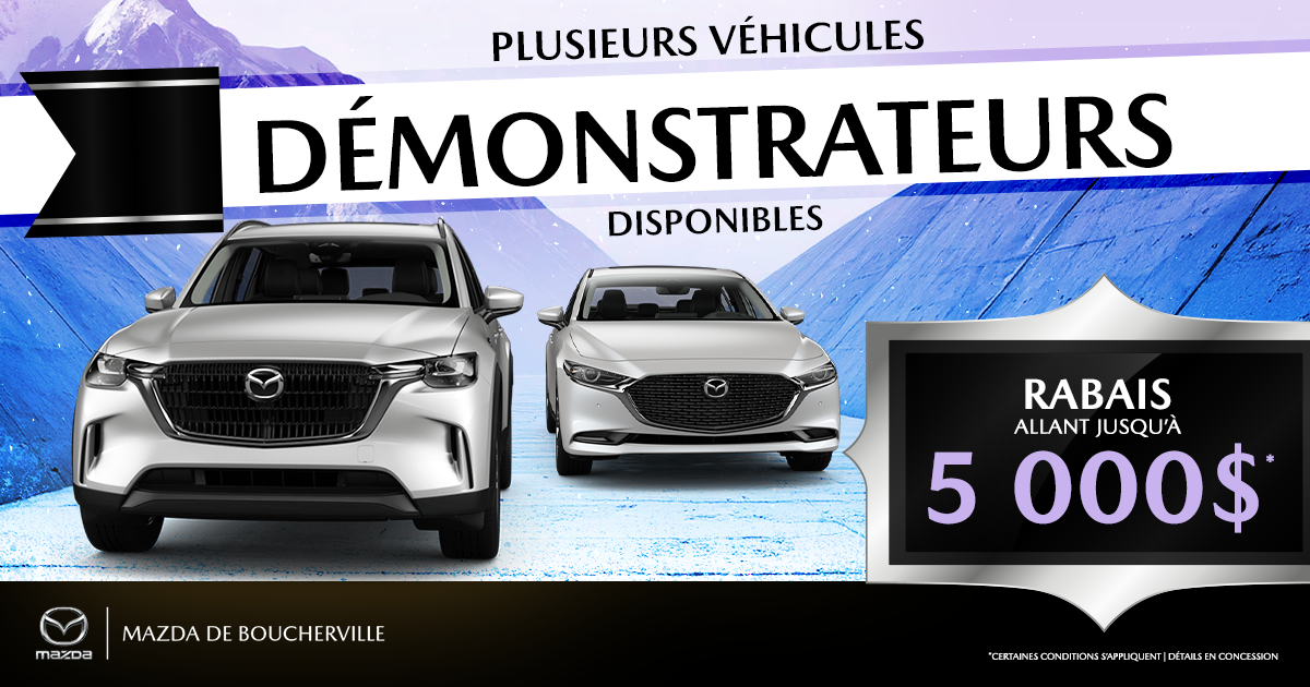 PLUSIEURS DÉMONSTRATEURS DISPONIBLES !