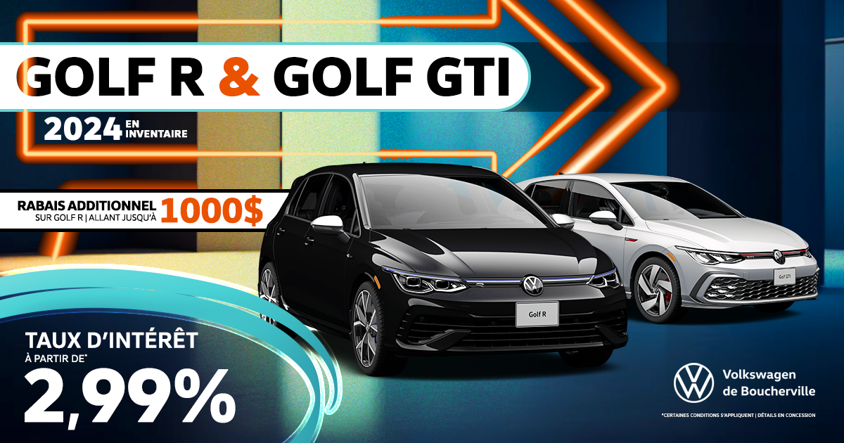 GOLF GTI ET R DISPONIBLES !