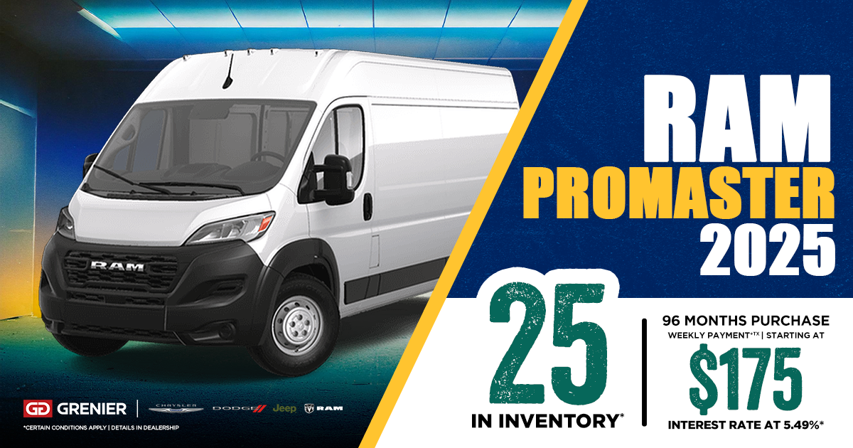 2025 RAM PROMASTER !