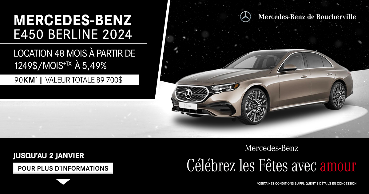 MERCEDES-BENZ E450 BERLINE 2024!