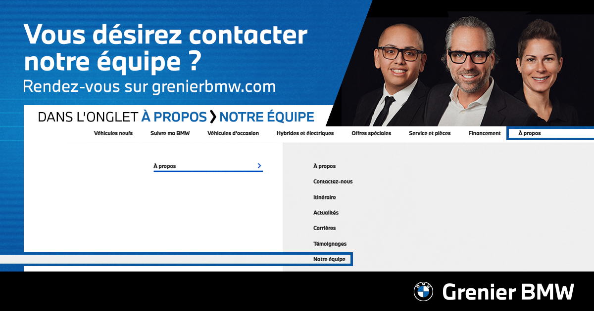 VOUS DÉSIREZ CONTACTER NOTRE ÉQUIPE ?