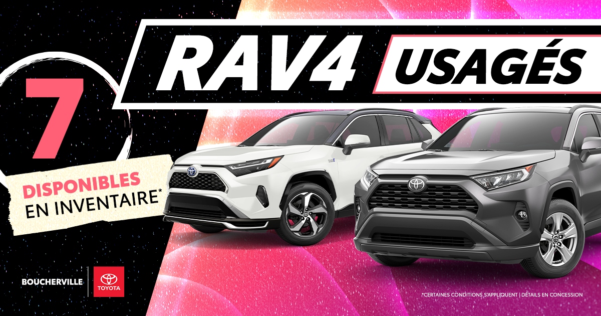 RAV4 USAGÉS DISPONIBLES !