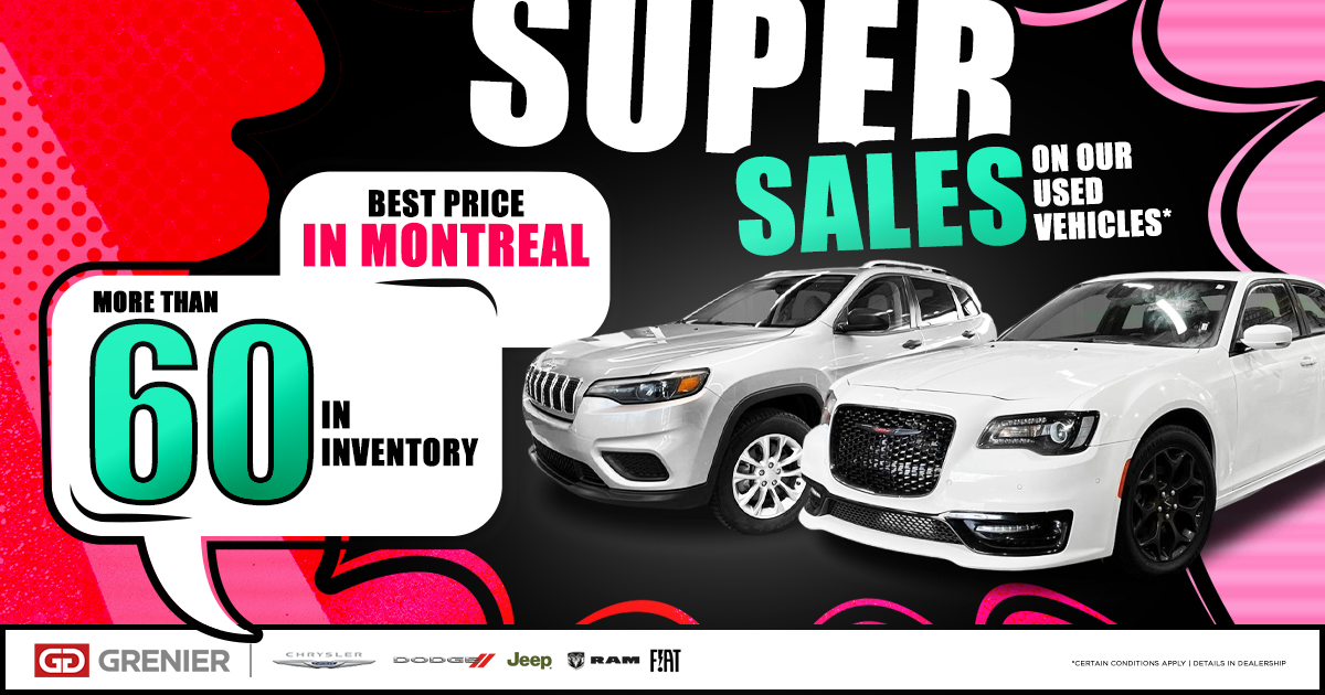 SUPER SALES ON OUR USED VEHICLES !