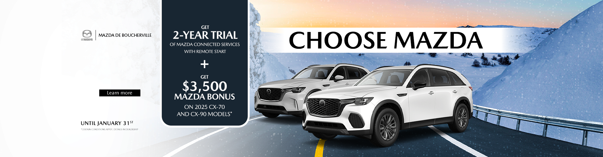 CHOOSE MAZDA !