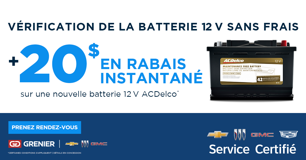 INSPECTION DE LA BATTERIE !