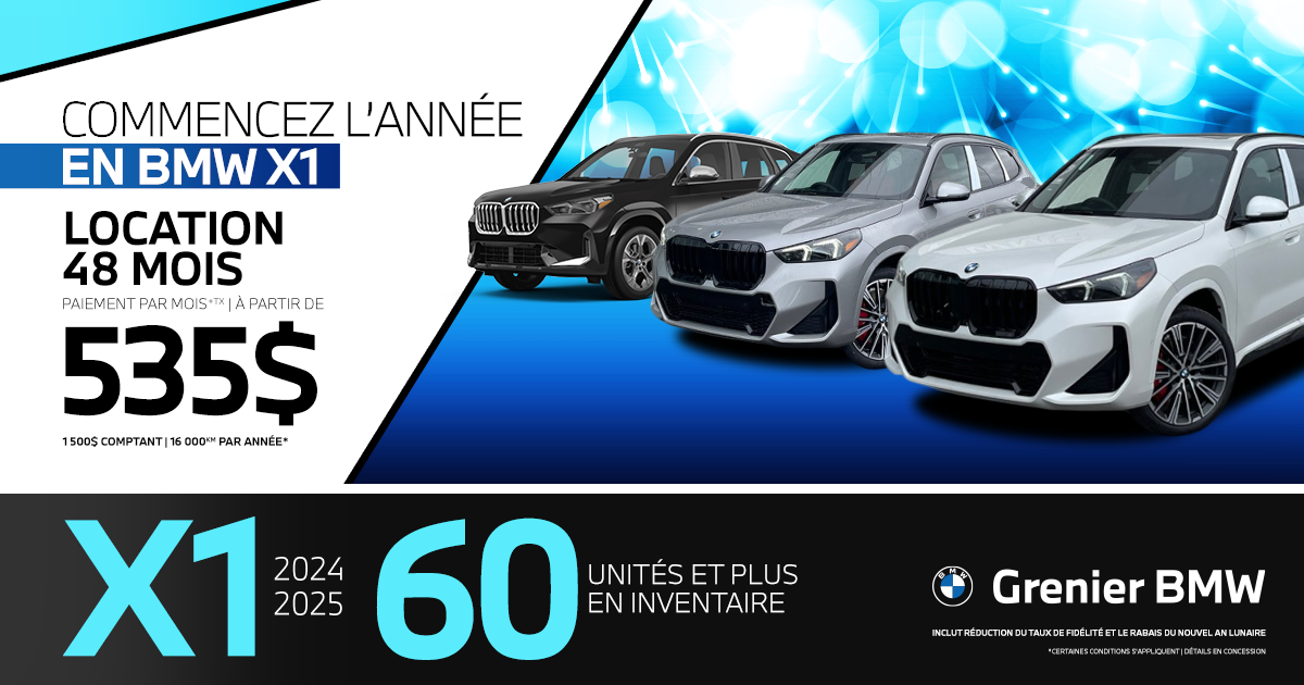 BMW X1 DISPONIBLES !