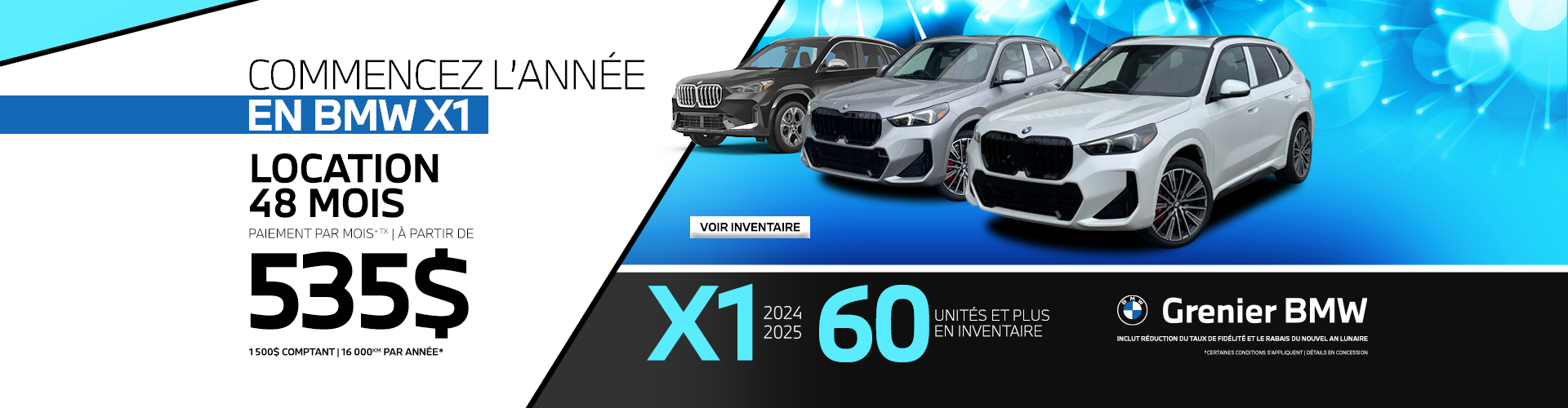 BMW X1 DISPONIBLES !