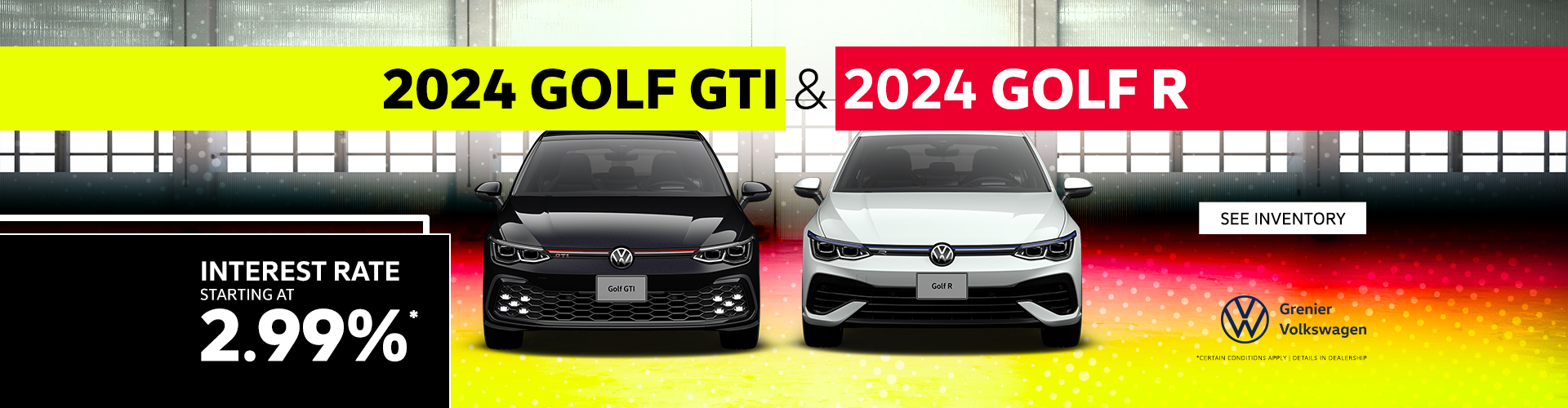 GOLF GTI AND R AVAILABLE !