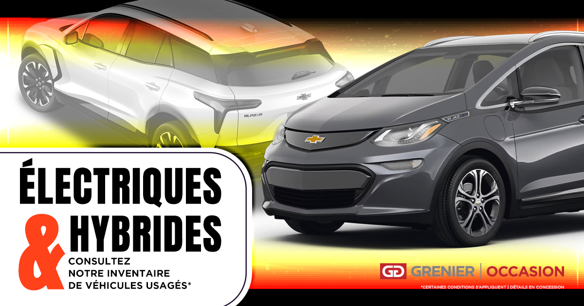 VÉHICULES ÉLECTRIQUES ET HYBRIDE USAGÉS !