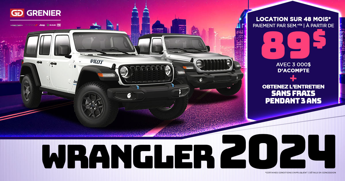 WRANGLER 2024 DISPONIBLES !