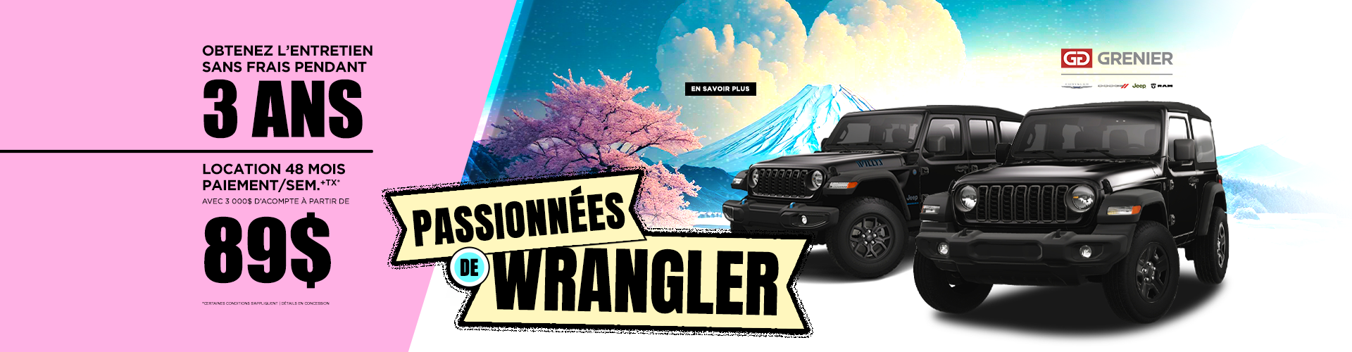 VENTE PASSIONNÉS DE WRANGLER