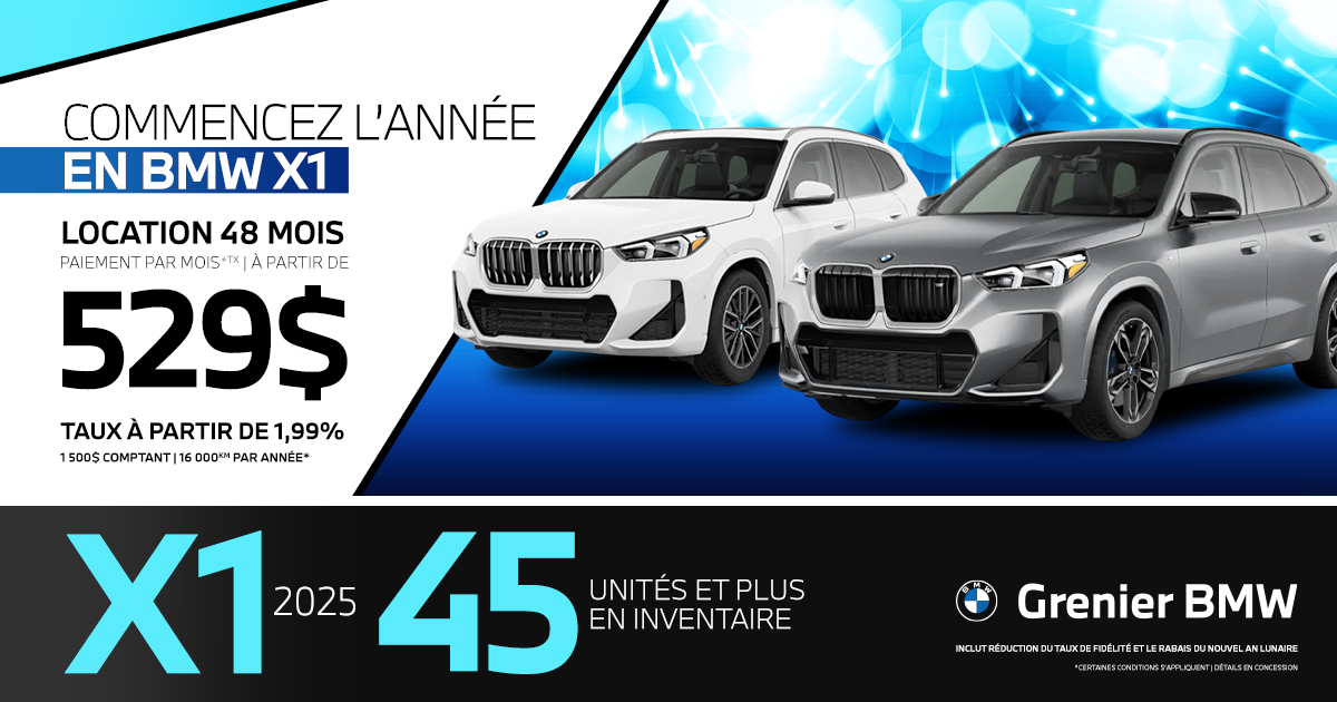 BMW X1 DISPONIBLES !