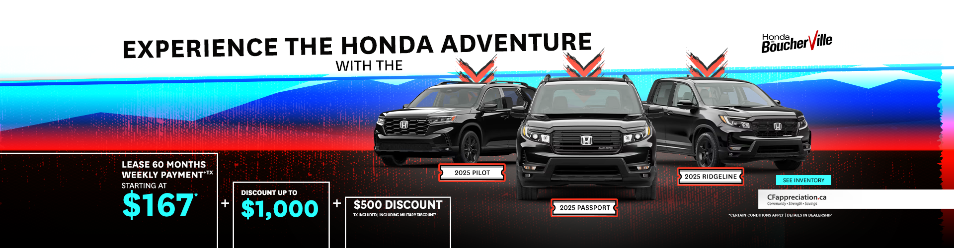 EXPERIENCE THE HONDA ADVENTURE !