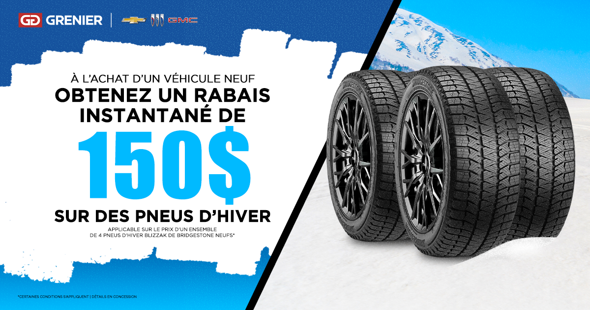 PROMOTION PNEUS D'HIVER !