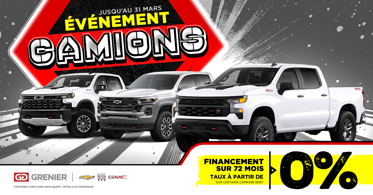 ÉVÉNEMENT CAMIONS!