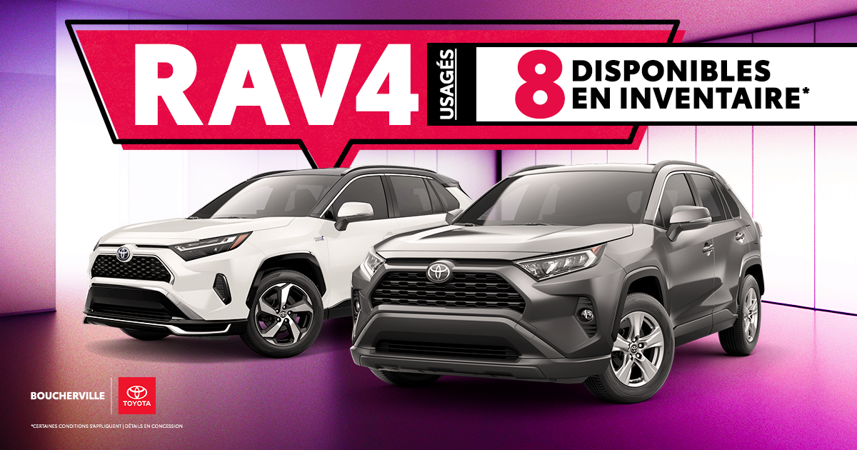 RAV4 USAGÉS DISPONIBLES !