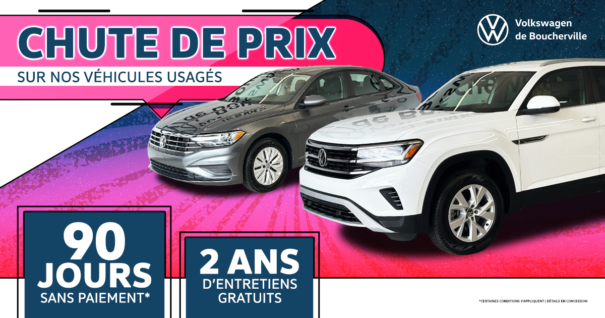 CHUTE DE PRIX SUR LES VÉHICULES USAGÉS !