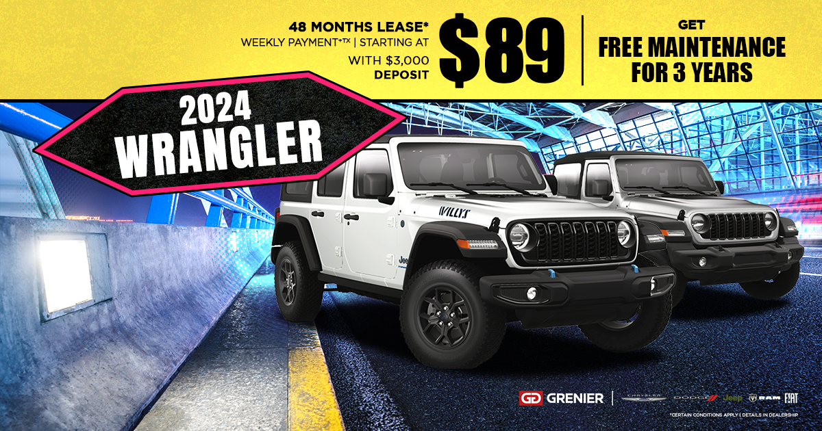 AVAILABLE 2024 WRANGLER !