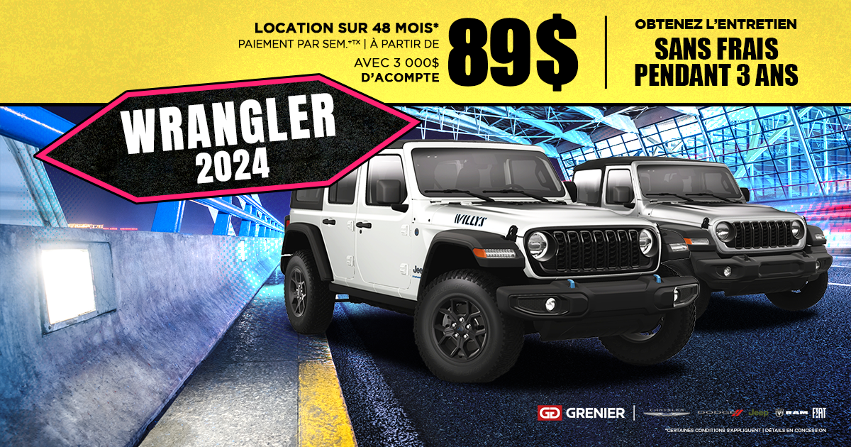 WRANGLER 2024 DISPONIBLES !