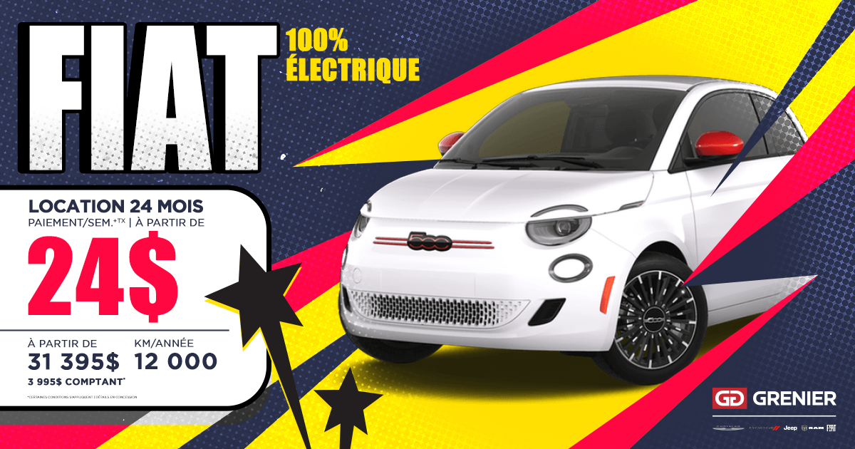 FIAT 100% ÉLECTRIQUE !