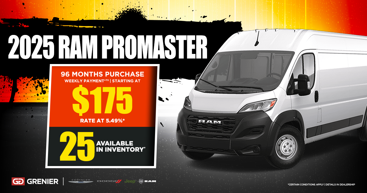 2025 RAM PROMASTER !