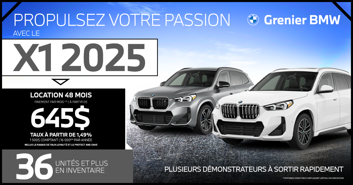 PROPULSEZ VOTRE PASSION AVEC LE X1 2025 !