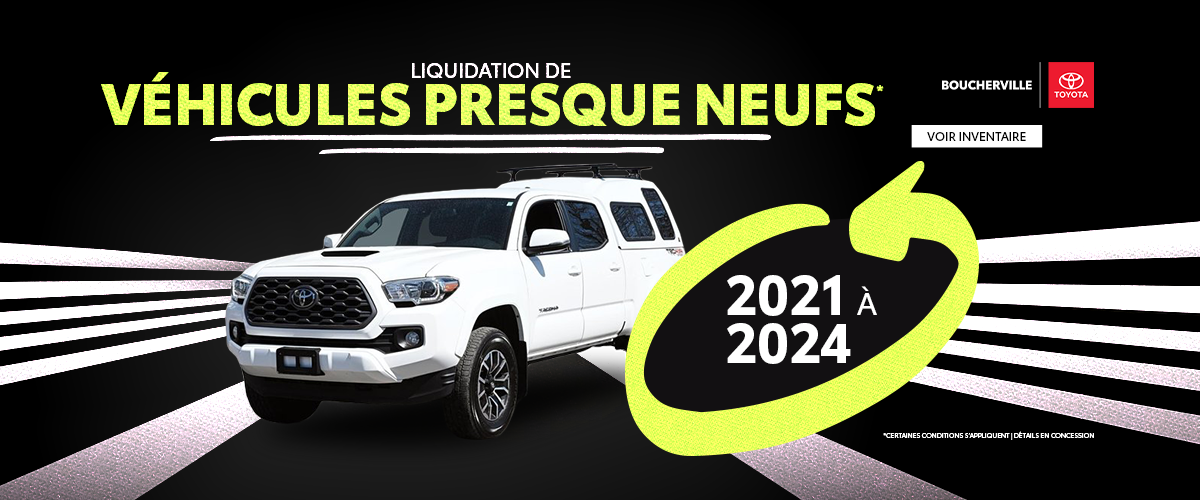 VÉHICULE PRESQUE NEUFS
