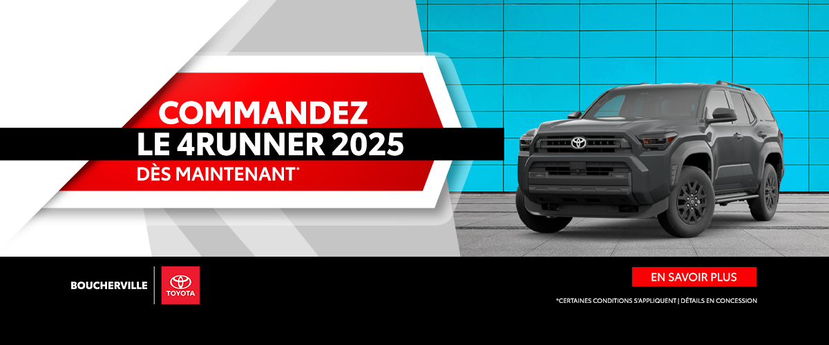 COMMANDEZ LE 4RUNNER 2025!