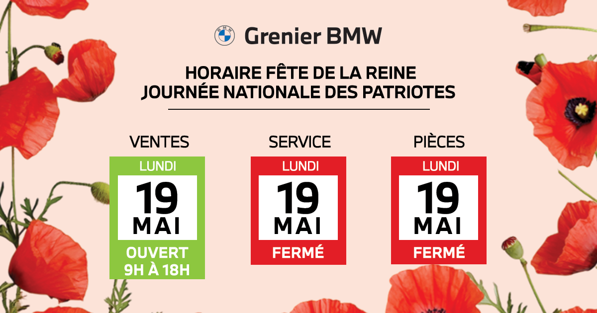 HORAIRE FÊTE DE LA REINE
