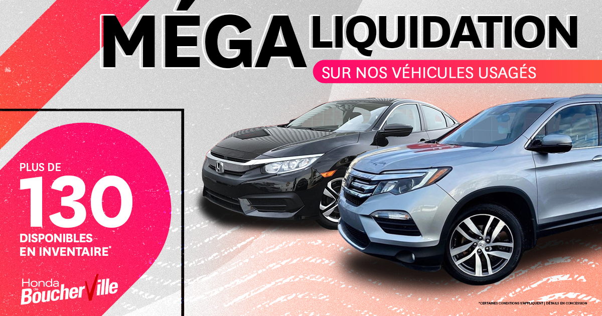 MÉGA LIQUIDATION SUR LES VÉHICULES USAGÉS!