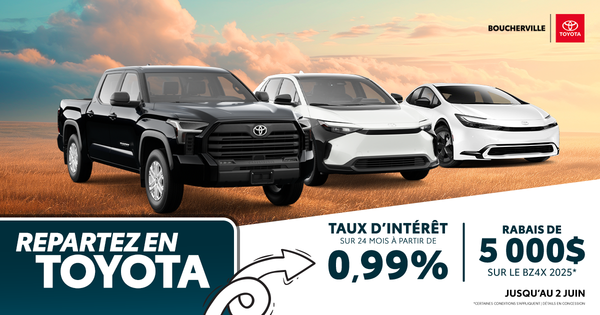 REPARTEZ EN TOYOTA !