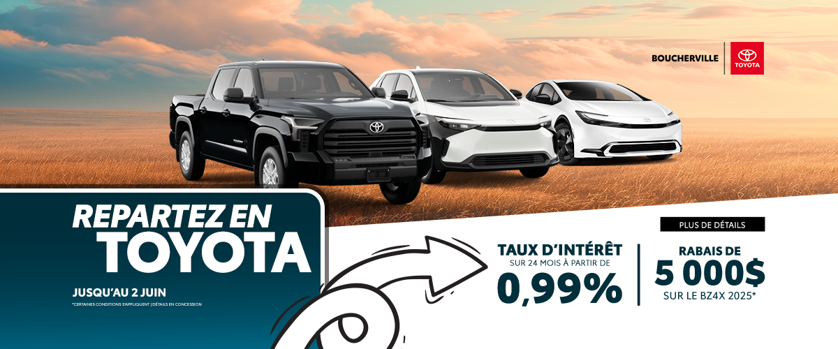 REPARTEZ EN TOYOTA !