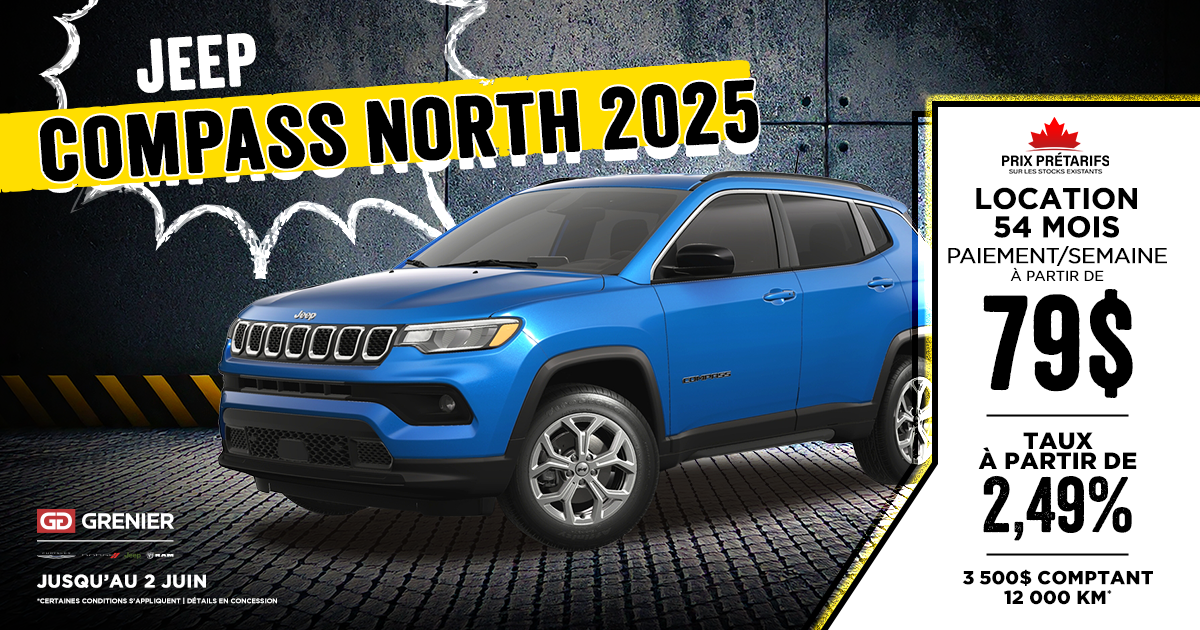 JEEP CHEROKEE COMPASS NORTH!