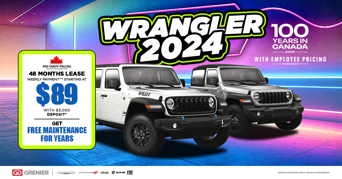 AVAILABLE 2024 WRANGLER !