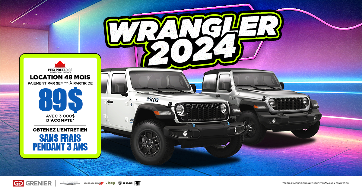WRANGLER 2024 DISPONIBLES !