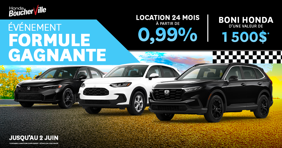 ÉVÉNEMENT FORMULE GAGNANTE !
