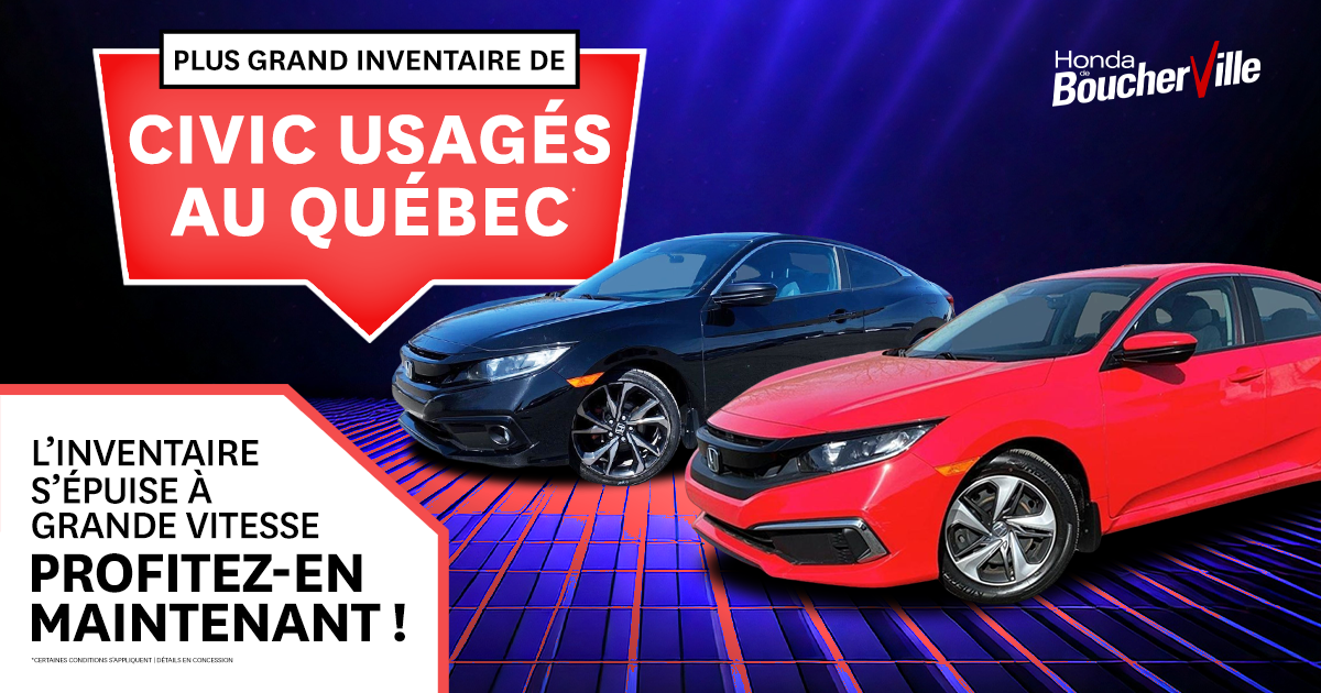 PLUS GRAND INVENTAIRE DE CIVIC USAGÉS