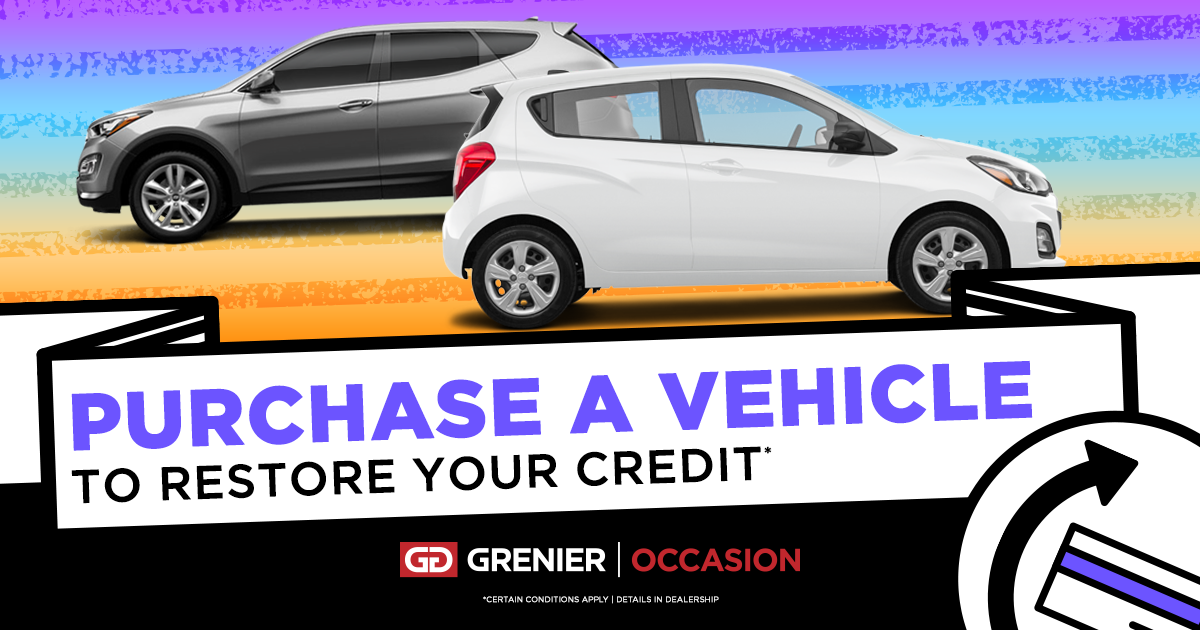Purchase a car and restore your credit !