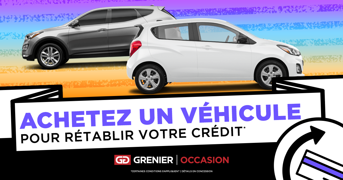 Achetez une voiture et rétablissez votre crédit !
