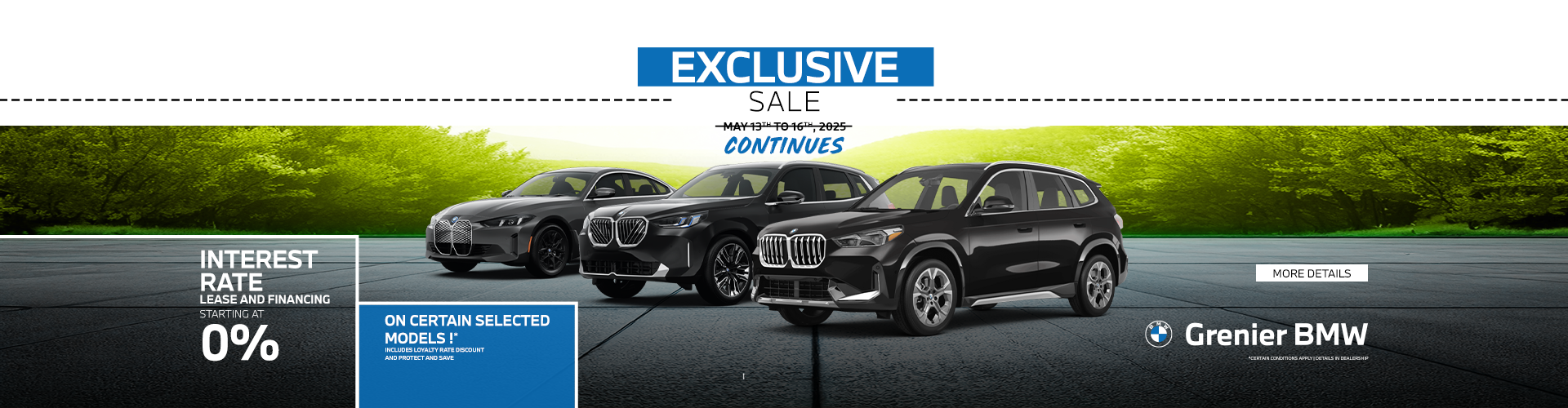 EXCLUSIVE SALE CONTINUES !