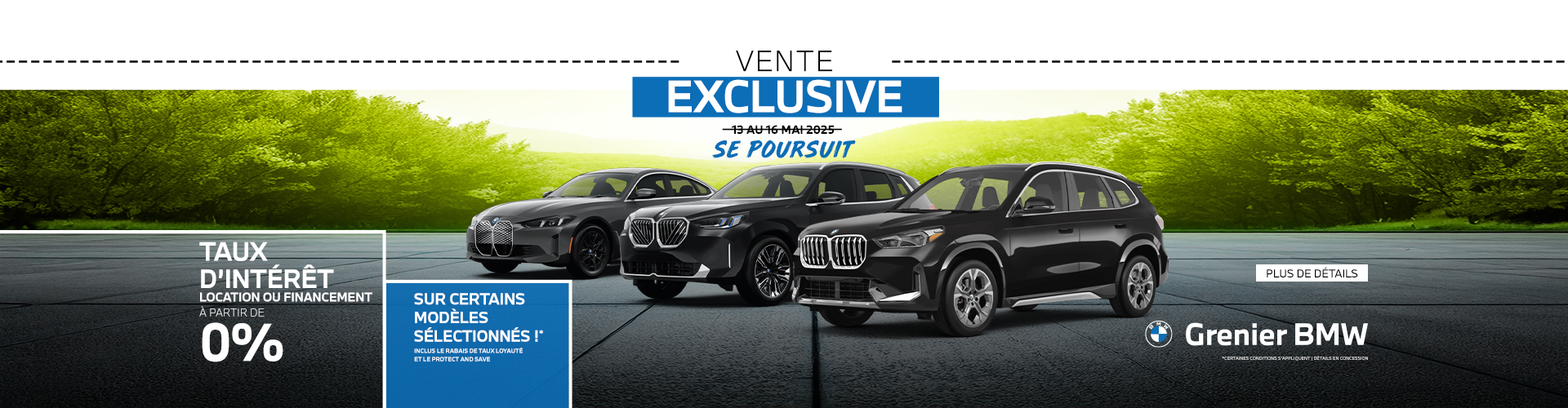 VENTE EXCLUSIVE SE POURSUIT !