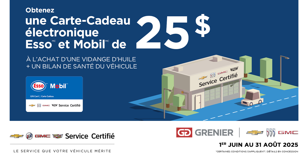CARTE-CADEAU ESSO ET MOBIL !