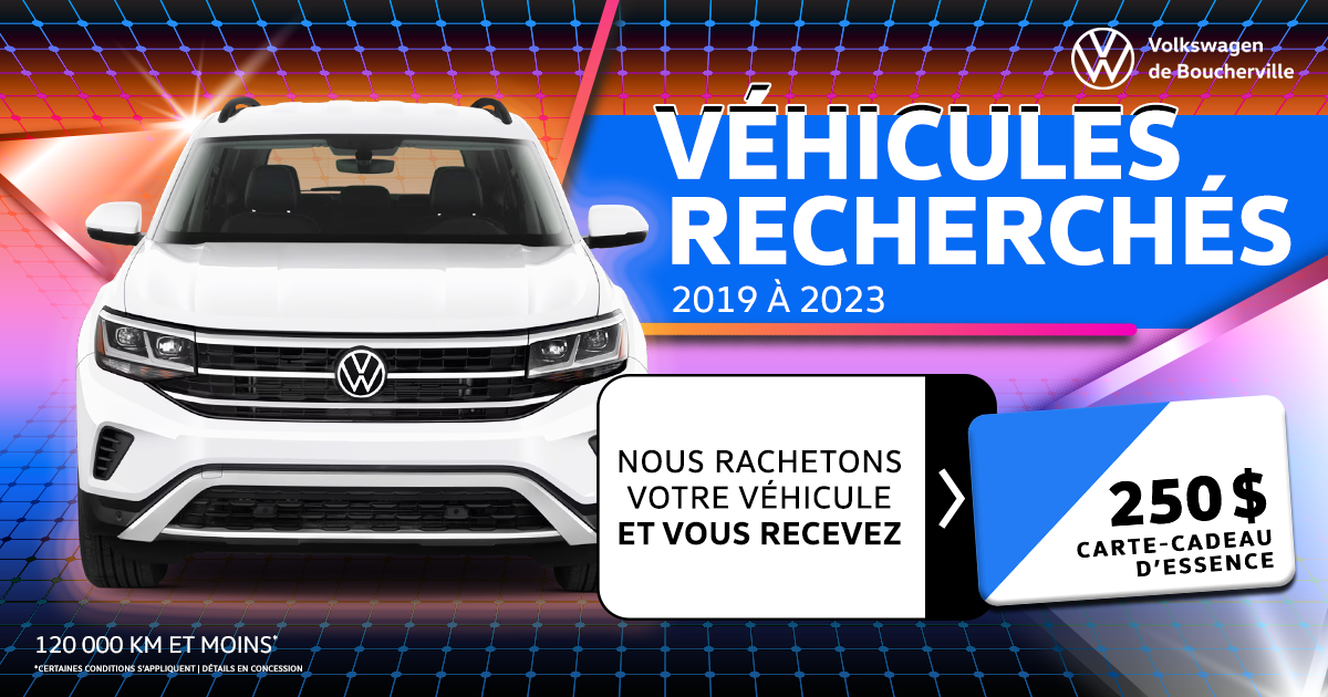 VÉHICULES RECHERCHÉS !