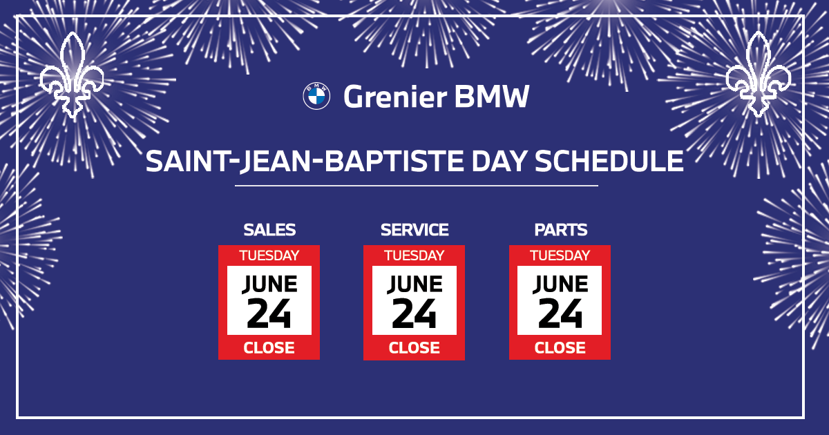 SAINT JEAN BAPTISTE DAY SCHEDULE
