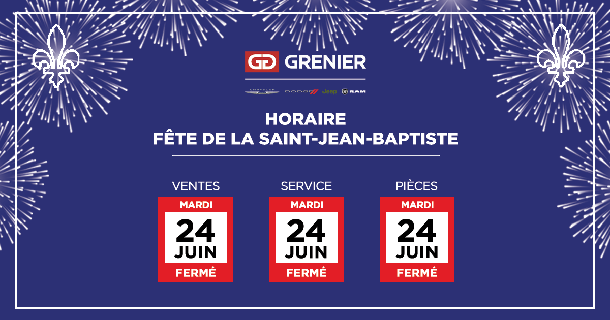 HORAIRE SAINT-JEAN-BAPTISTE