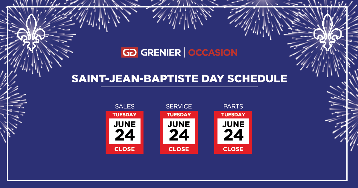 SAINT JEAN BAPTISTE DAY SCHEDULE